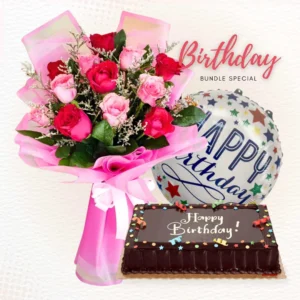 Rosy Embrace Cake Bundle